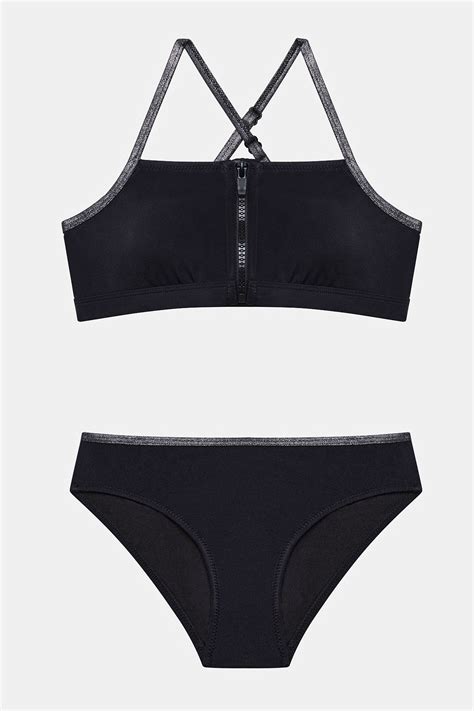 Penti Gen K Z Siyah Silver Bandeau Bikini Tak M Fiyat Yorumlar Trendyol
