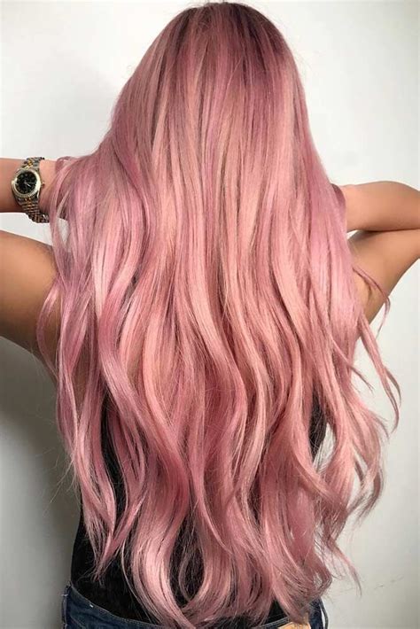 Top Tips To Experiment With A Rose Gold Hair Color Pastel Pink Hair Color Hair Styles Hair