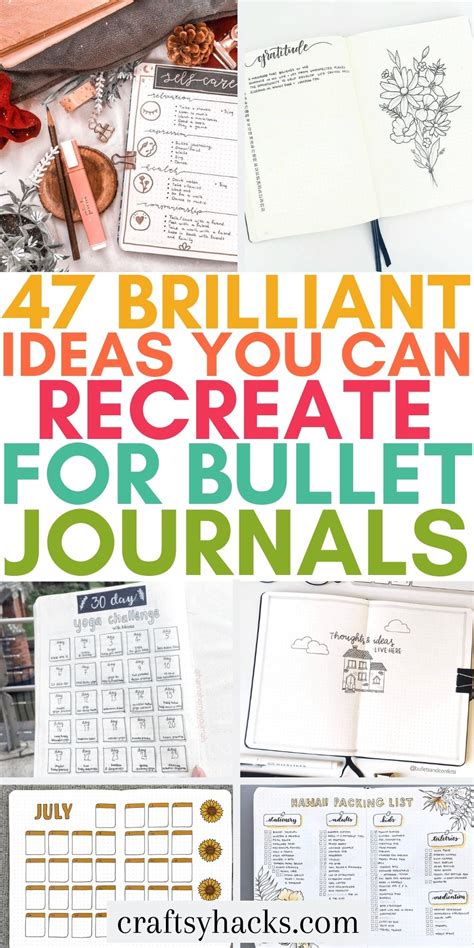 47 Amazing Bullet Journal Ideas You Need to Steal - Craftsy Hacks