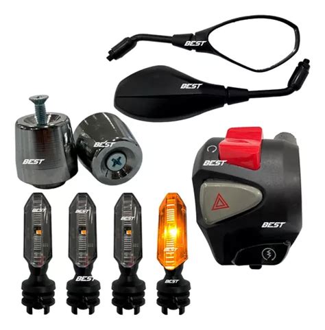 Kit 4 Pisca Seta Led Retrovisor F800 Peso Pcx E Punho Cb500 Entrega