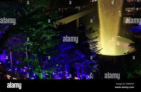 Jewel Changi Airport – Rain Vortex Stock Video Footage - Alamy