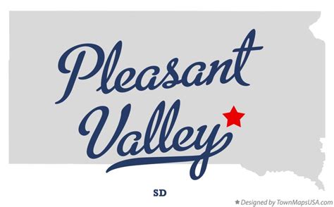 Map of Pleasant Valley, Aurora County, SD, South Dakota