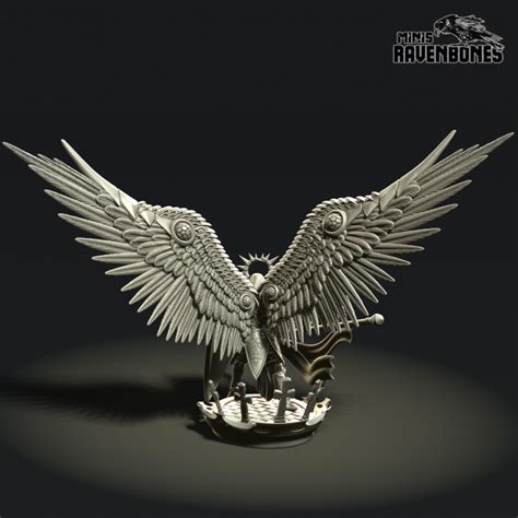 3d Printable Angel By Ravenbonesminis