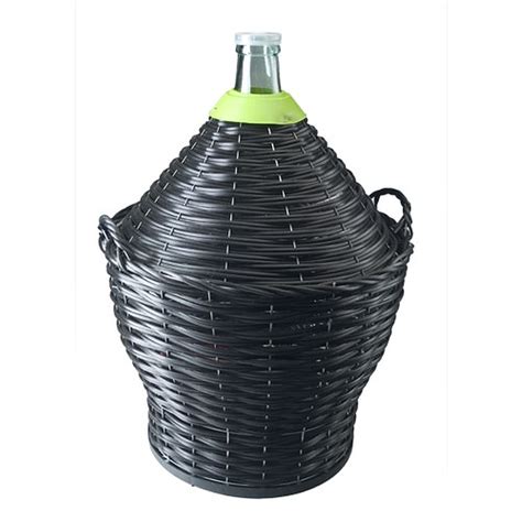 34 Litre Glass Demijohn With Basket And Tap