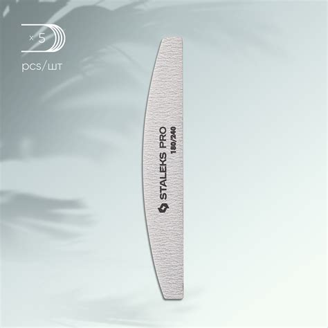 Пилка мінеральна півмісяць Staleks Pro Smart, 180/240 грит - STALEKS