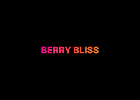 Berry Bliss | Figma