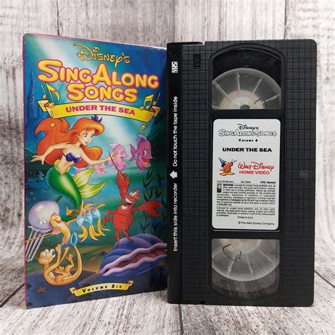 Disneys Sing Along Songs Under The Sea 1990 Used Vhs Etsy Singapore