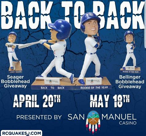 Rancho Cucamonga Quakes 2018 Promotional Stadium Giveaways Stadium