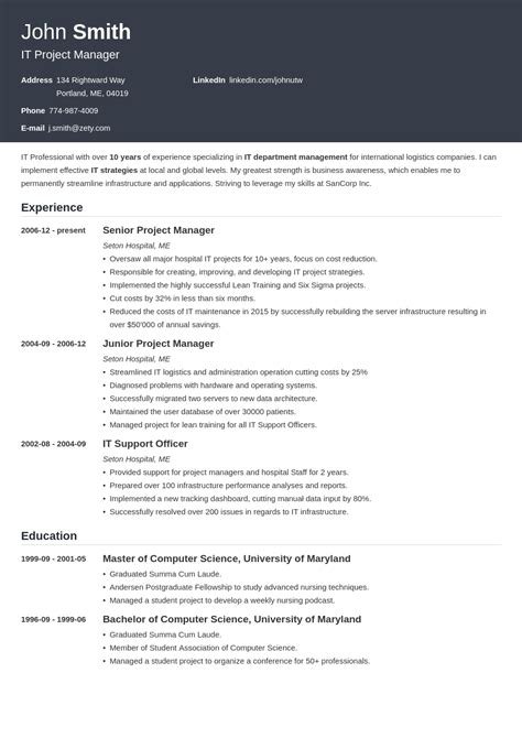 resume templates    picks