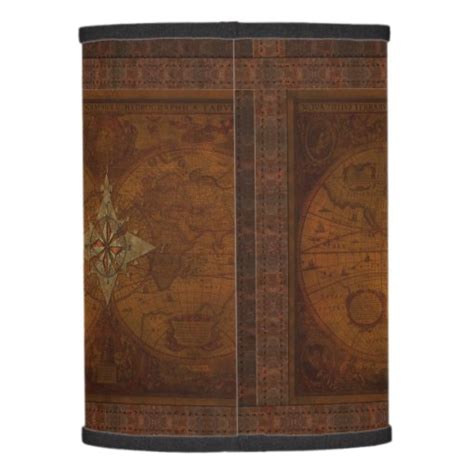 Steampunk Old World Map Compass Rose Design Lamp Shade Zazzle