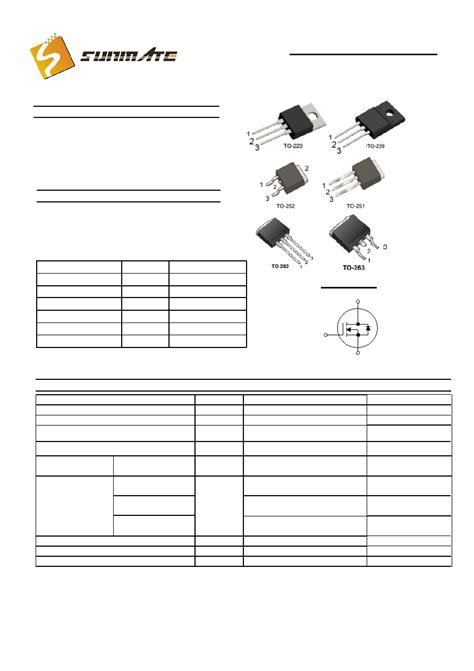4N60 datasheet(1/9 Pages) SUNMATE | N-CHANNEL POWER MOSFET