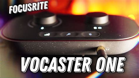 Focusrite Vocaster One | аудиоинтерфейс для подкастов - YouTube