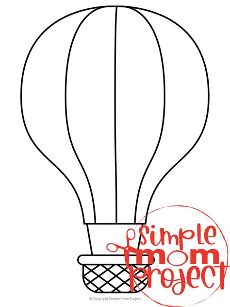 Hot Air Balloon Template Free Printable Hot Air Balloons Are A Great Way Of