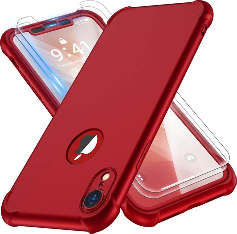 ORETECH Coque Compatible avec iPhone XR avec 2 x Protecteur D écran en