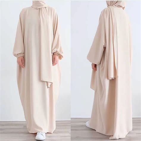 Abaya Con Hijab Ramad N Eid Vestido De Oraci N Para Mujer Musulmana