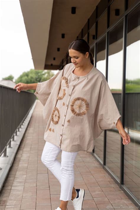 Блузка из легкого хлопка с аппликацией "Одуваны" в интернет-магазине на ...