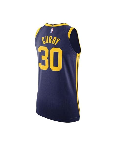 Nike Brand Stephen Curry Royal Golden State Warriors Authentic Player Jersey Statement Edition