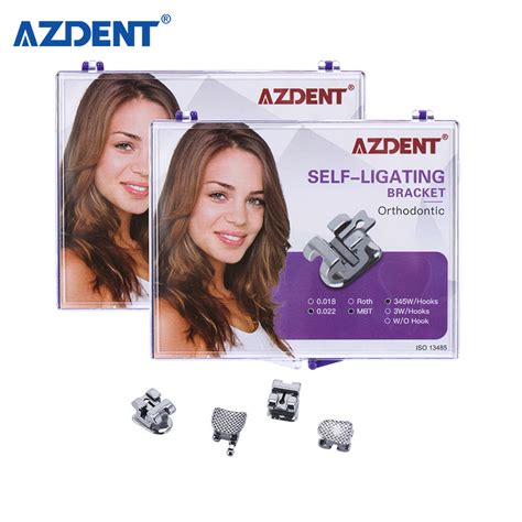 Azdent Dental Bracket Self Ligating Roth Mbt 022 With 345 Hooks