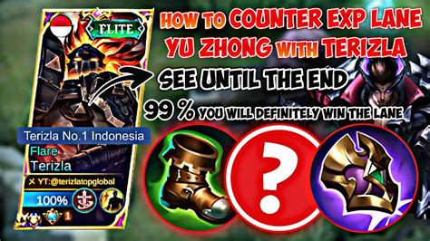 How To Counter Exp Lane Yu Zhong With Terizla Best Build Item Terizla