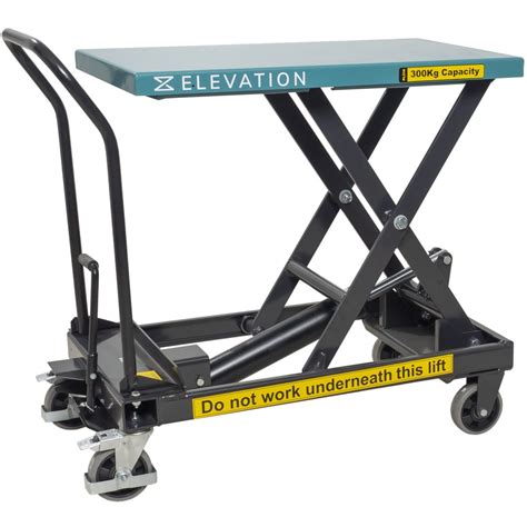 Mobile Scissor Lift Table 300kg Hydraulic Trolley Scissor Tables Uk