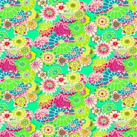 GP89.Green Asian Circles - August 2023 - Kaffe Fassett Collective