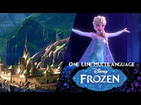 Let It Go One Line Multilanguage Kingdom Hearts Frozen Youtube