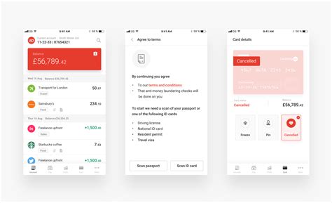 Mobile Payment Options Screens