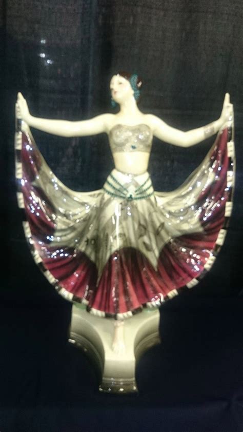 Rare STYLIZED Art Deco Goldscheider Wien Nude Female Statue