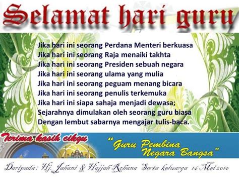 Ucapan Selamat Hari Guru Yang Paling Kreatif Kata Uca