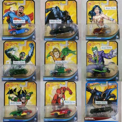 Jual Hotwheels Hot Wheels Character Cars Dc Comics Superman Batman Green Lantern Aquaman The