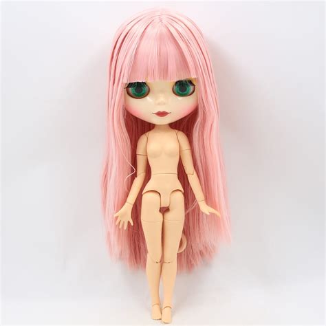 Muñeca desnuda Blyth cuerpo articulado con bang muñeca de moda muñeca