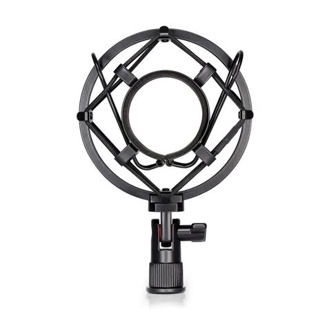 Black Universal Microphone Shock Mount Holder Clip Anti Vibration