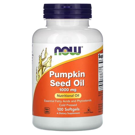 pumkin seed oil, 1000 mg, 100 capsules - For You Maroc