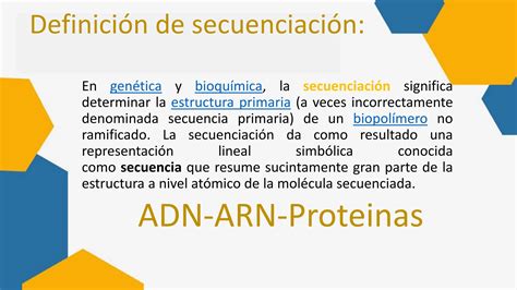 Clase N Purificaci N Y Secuenciaci N De Acidos Nucleicos Benoit