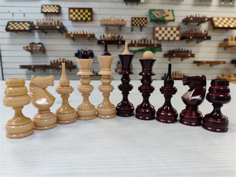 Шахматные фигуры Точенка липа без доски - купить с доставкой по ...