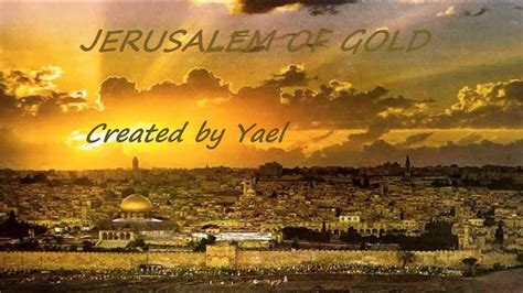 Jerusalem Of Gold Yerushalayim Shel Zahav Ofra Haza With English