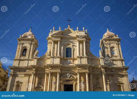 Noto cathedral at Sicily stock photo. Image of european - 41453402