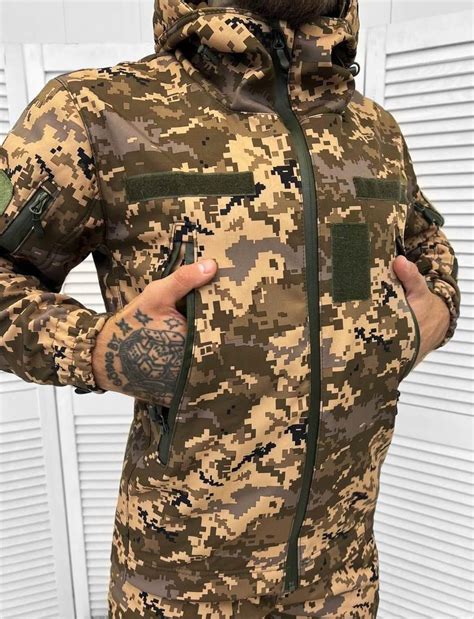 Купить Форма ЗСУ пиксель, Осенний костюм софтшел пиксель, Тактический ...