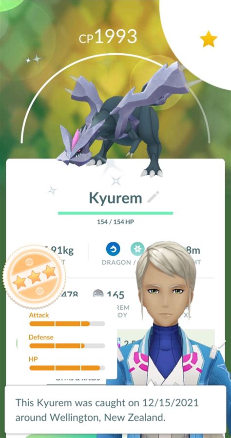 Shiny Kyurem Verified From Remote Raid Invite R Thesilphroad