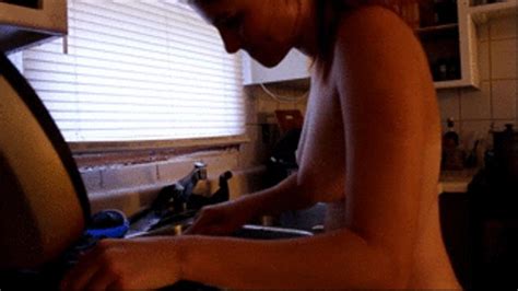 SCRUBING THE GRILL WITH MY TITS SWINGING Andrea Sky Clips Sale