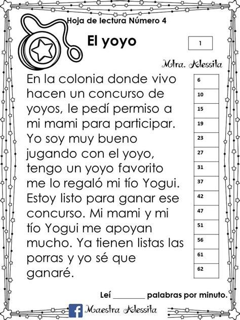 Hojas Para Control De Lectura Ii Lecciones De Lectura Lectura Y