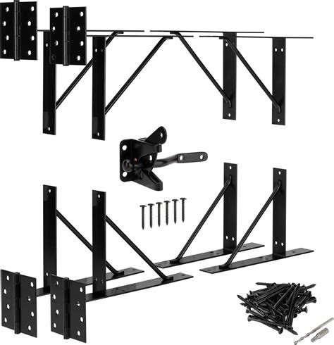 HILLMASTER 2 Sets Gate Corner Brace Bracket Heavy Duty Anti Sag Gate