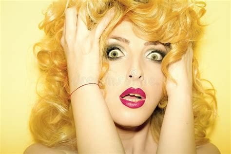 Distraught Woman Emotional Blonde Woman Stock Photo Image Of Hair