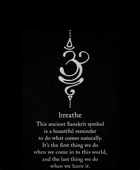 Breathe Sanskrit Symbol Digital Download Art Etsy
