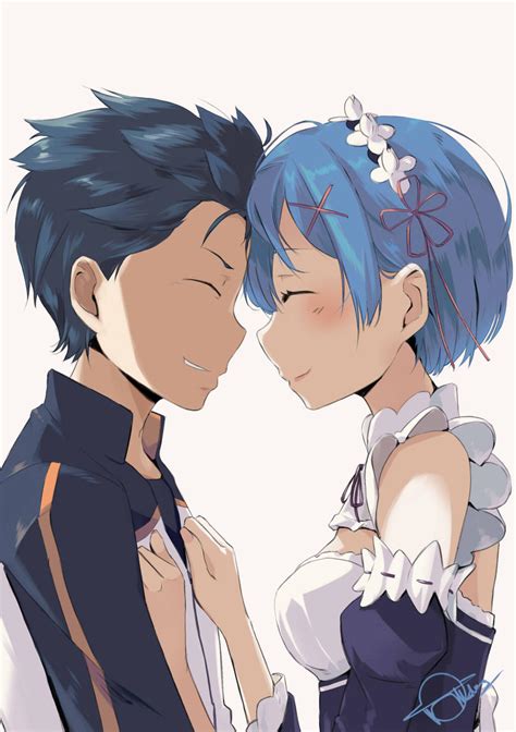 Fan art Subaru and Rem from Re Zero by Genocide06 on DeviantArt