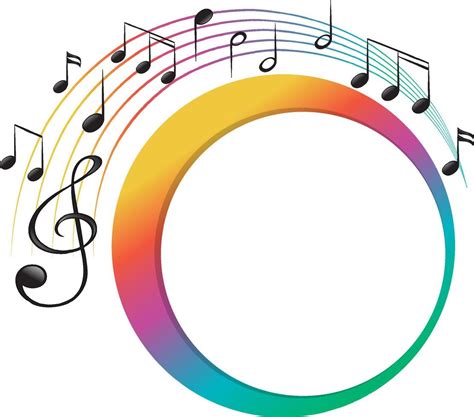 Banner music notes colourful on white background 7585529 Vector Art at Vecteezy