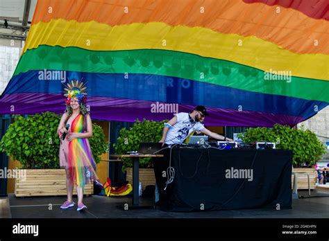 June 19 2021 Warsaw Poland The Largest Gay Pride Parade In Central Europe Took Place Again In