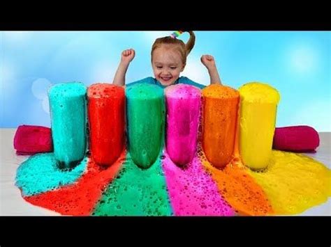 Aprende Colores Con Espuma De Color Aprender Junto Con Nastya