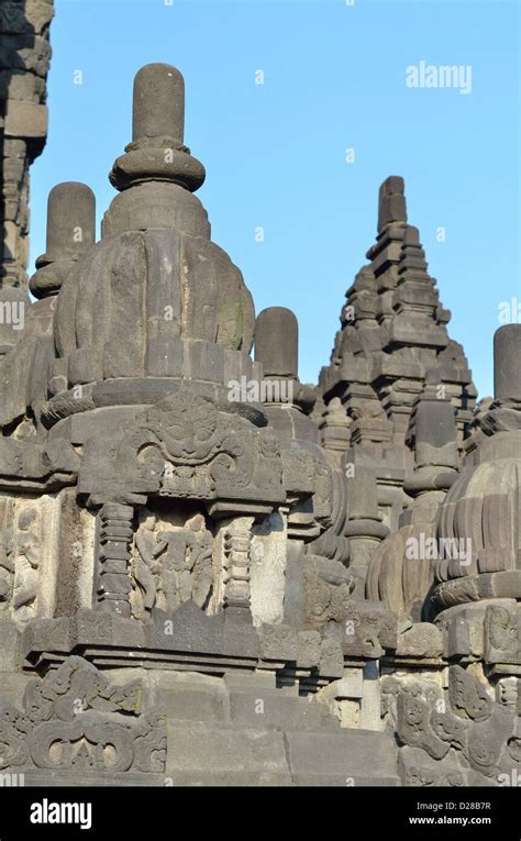 Some Details Of The Hindhu Temple At Candi Prambanan Yogyakarta Java