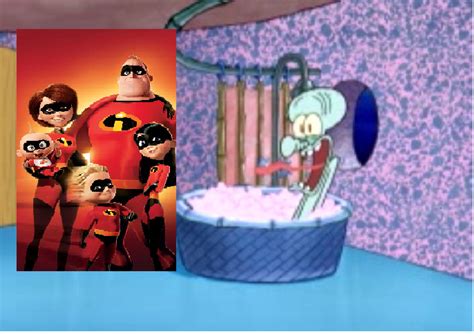 I M A Goofy Goober On Tumblr The Incredibles Drop By Squidward S House